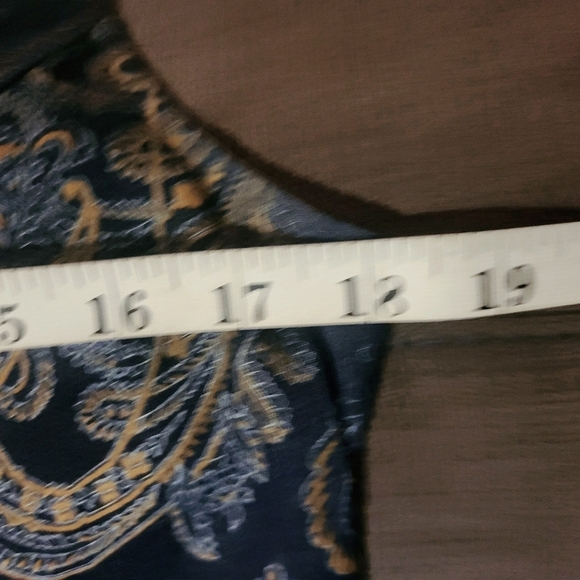 Vintage ALGO Made In Canada 🇨🇦Elegant Paisley Print Denim  Dress - Picture 6 of 7